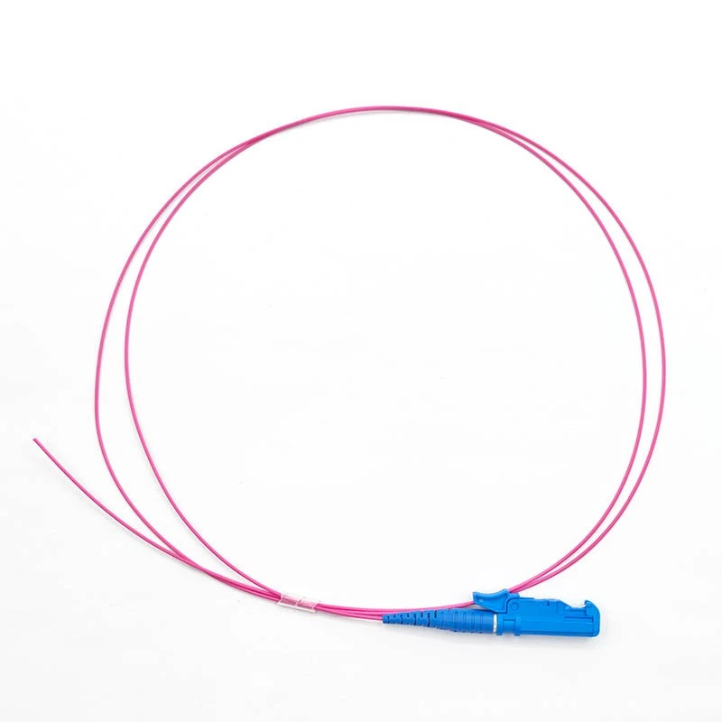 High-Performance E2000 UPC OM4 Simplex LSZH Fiber Optic Pigtail 1M 0.9mm Magenta